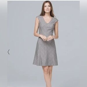 White House Black Market A-Line Plaid Dress